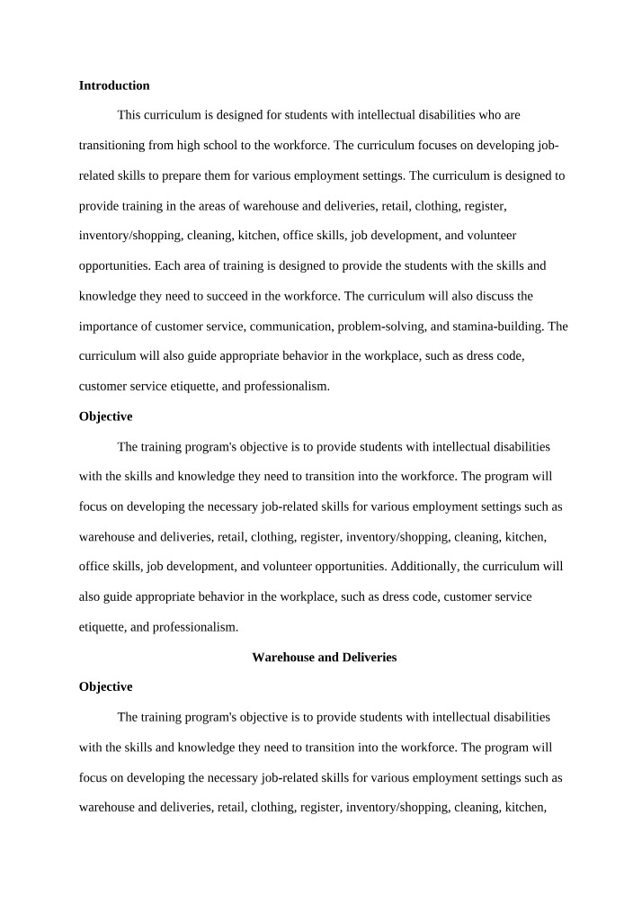 BUS115 Course Curriculum