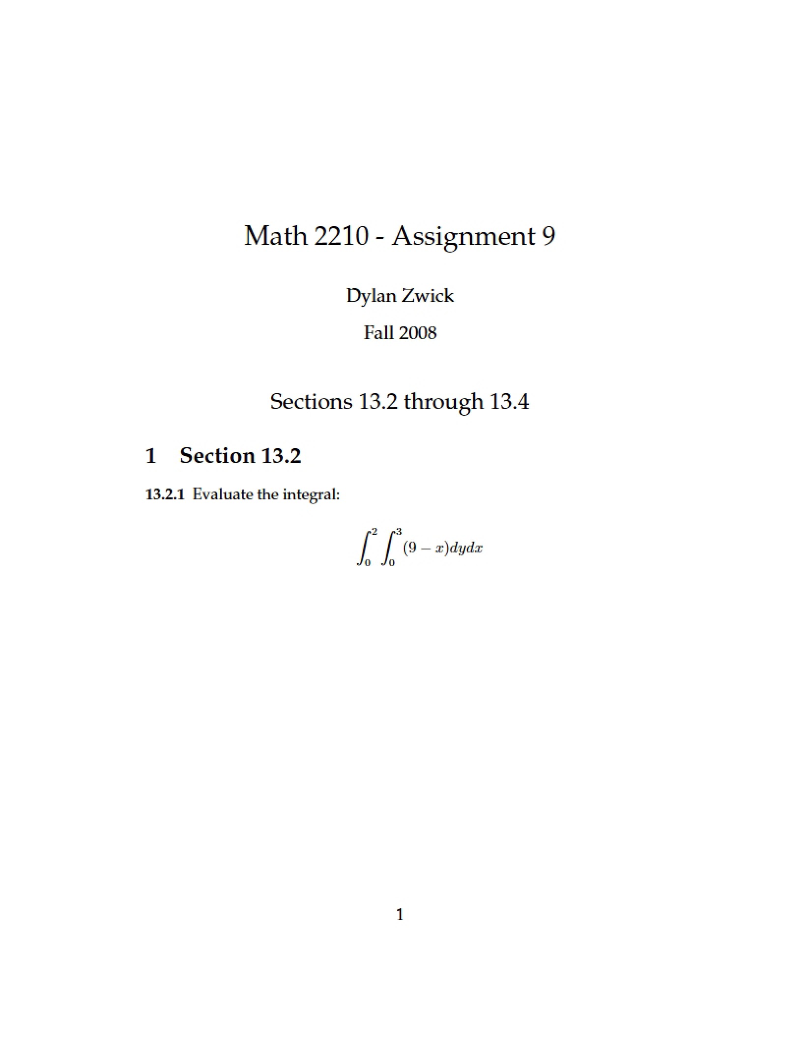Assignment 09
