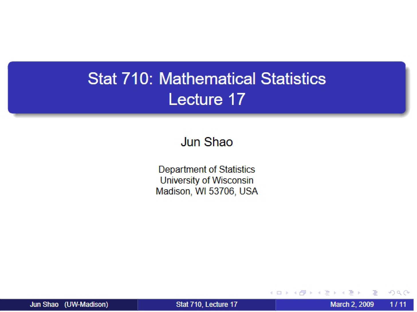 Lecture Session 17