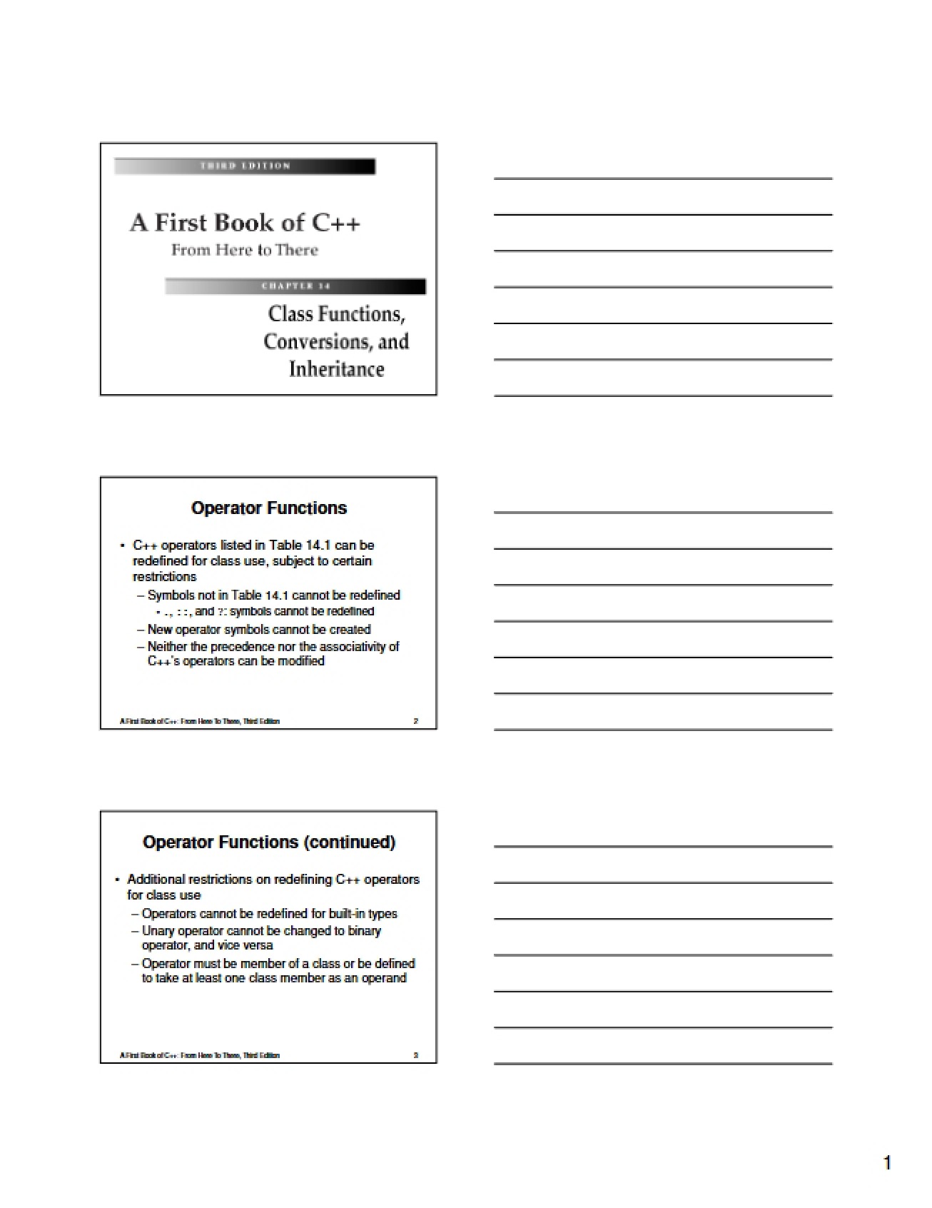 Class Notes