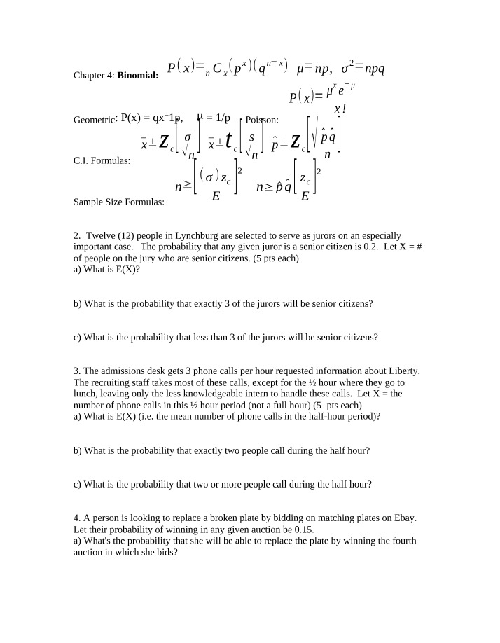 BUSI 230 Practice Test 2