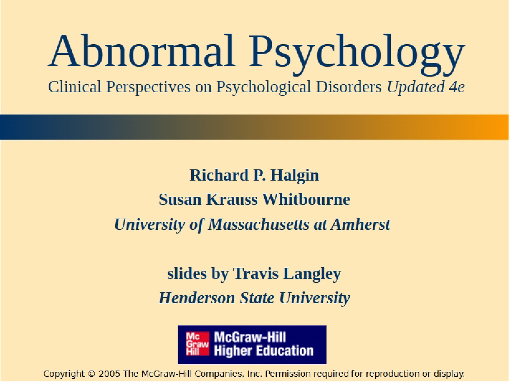 Disorders of Personality