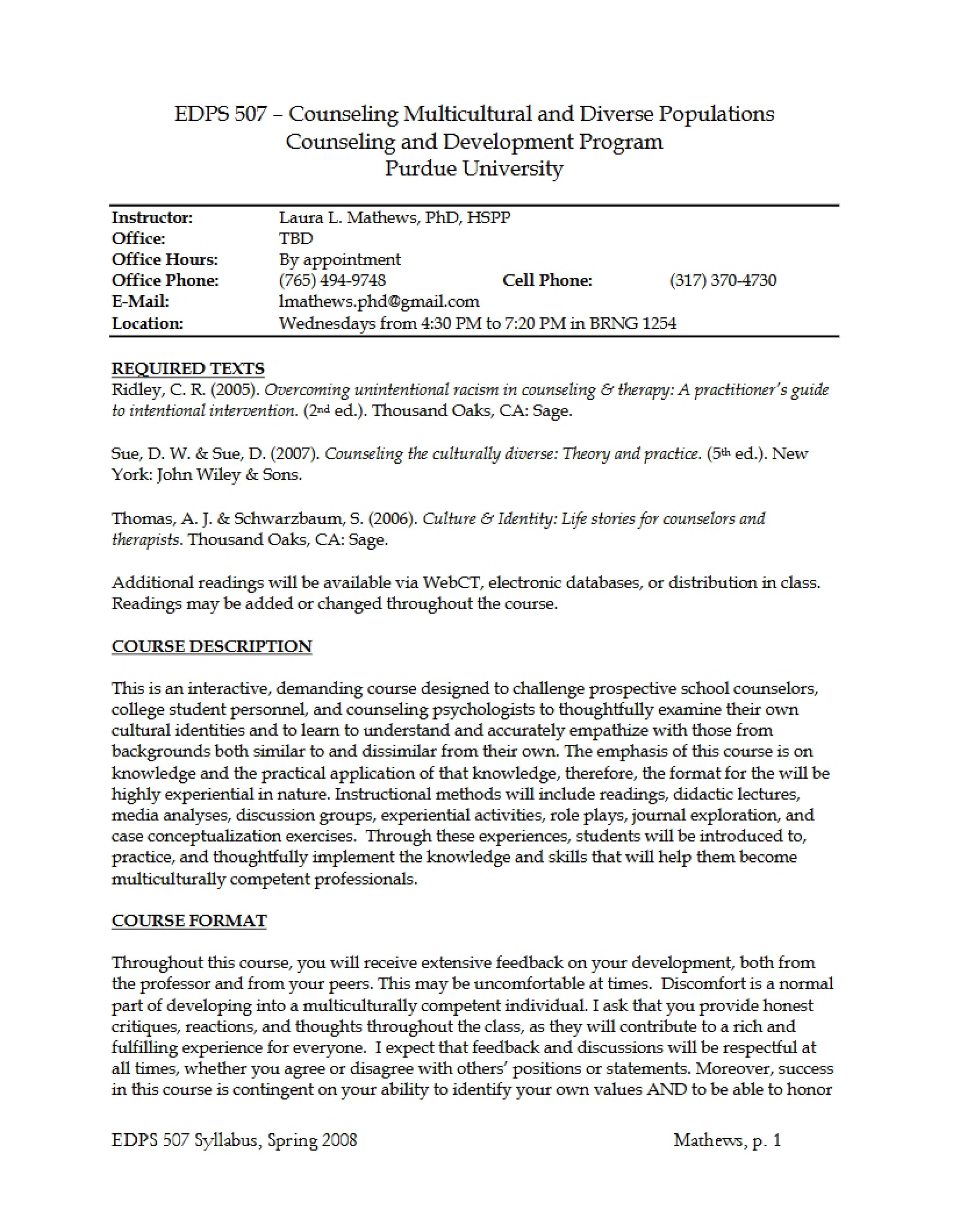 Syllabus - EDPS 50700