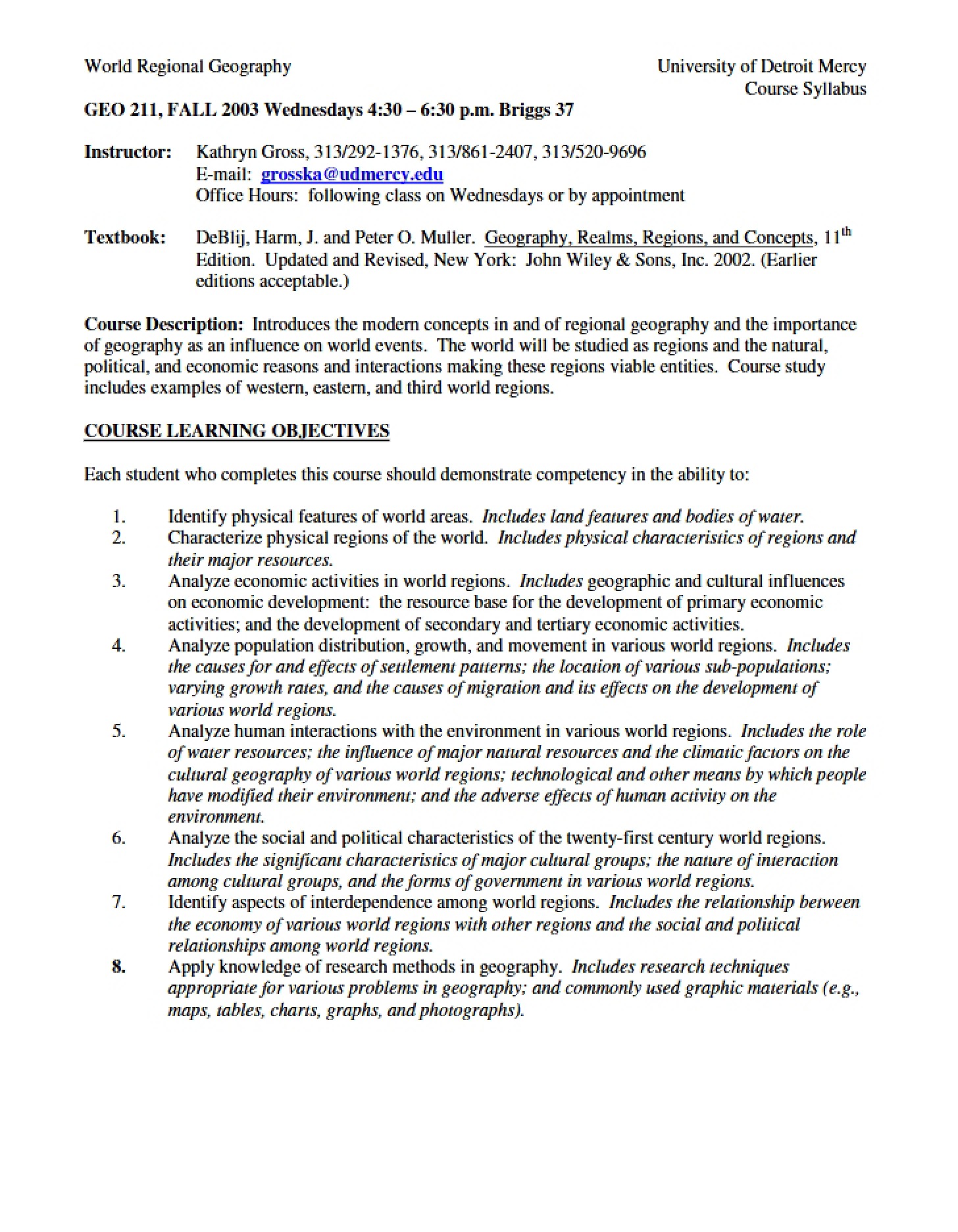 Academic Syllabus