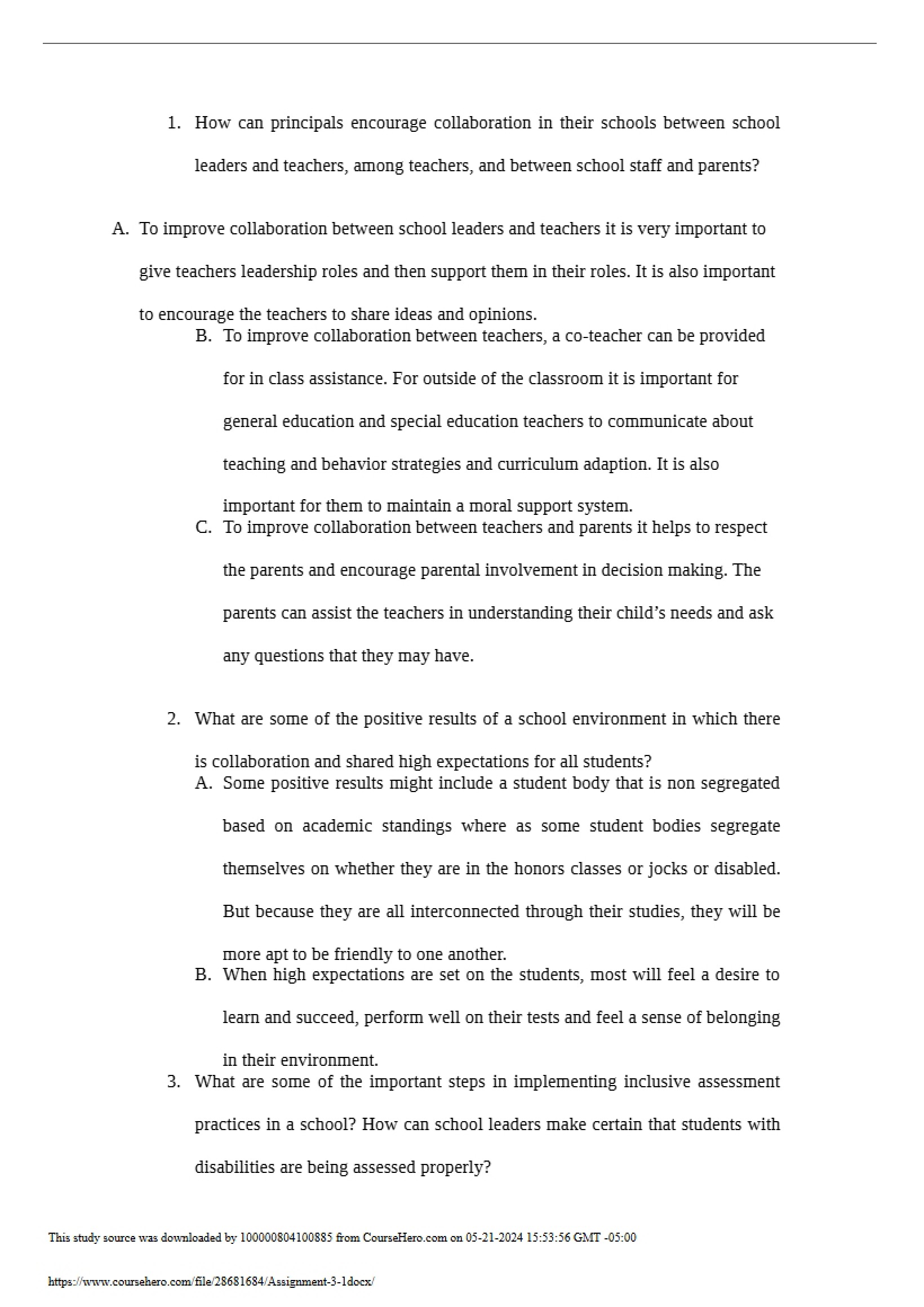 Chinese Assignment Three