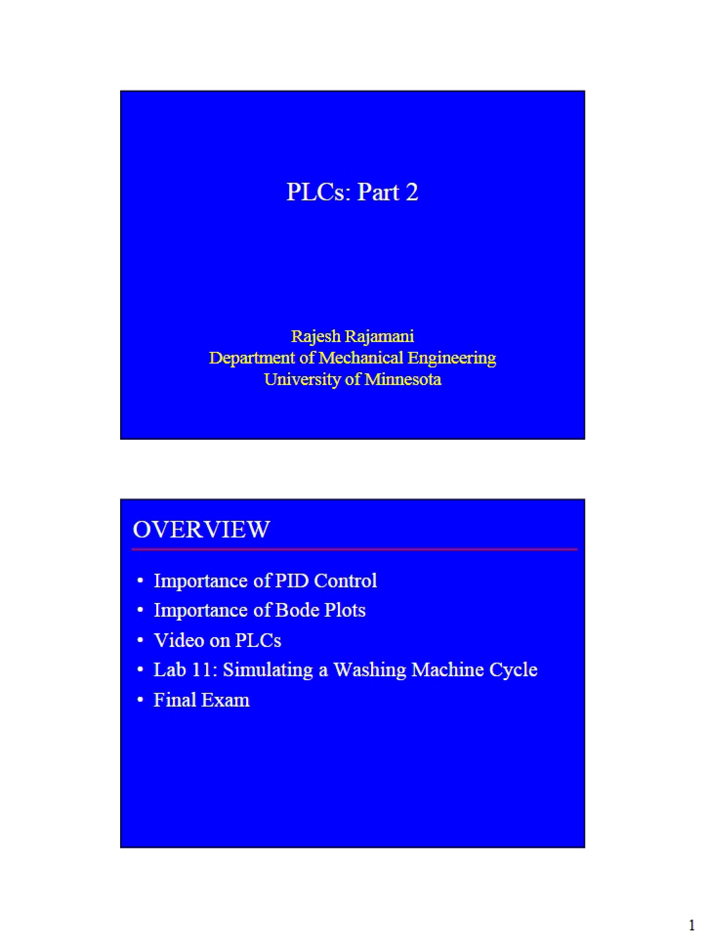 Lecture Notes - Motion Control Laboratory