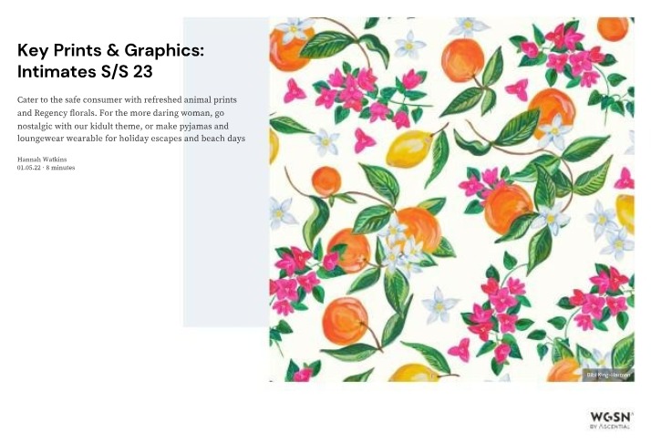 Intimates S-S 23 Key Prints & Graphics