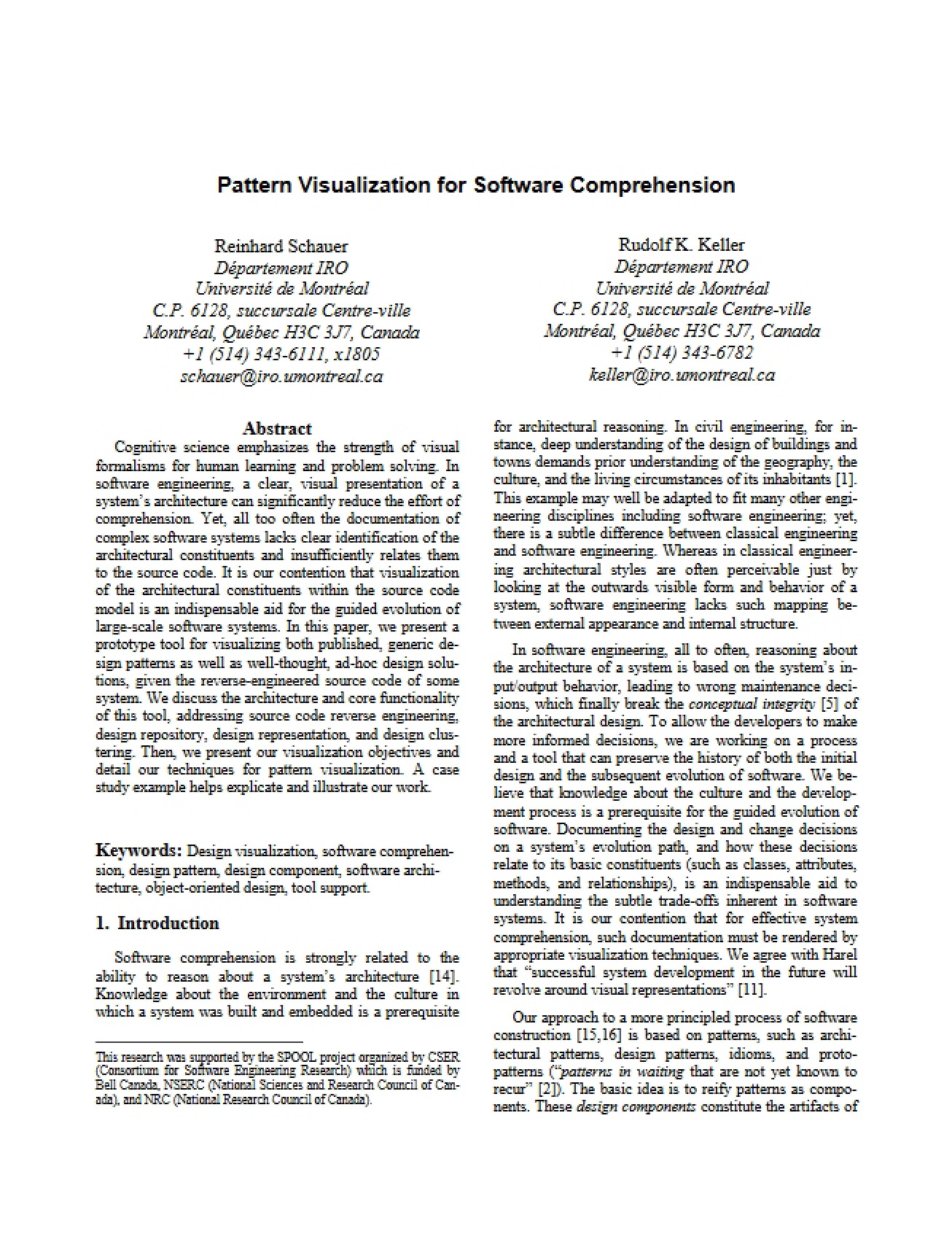 Visualizing Patterns for Comprehending Software