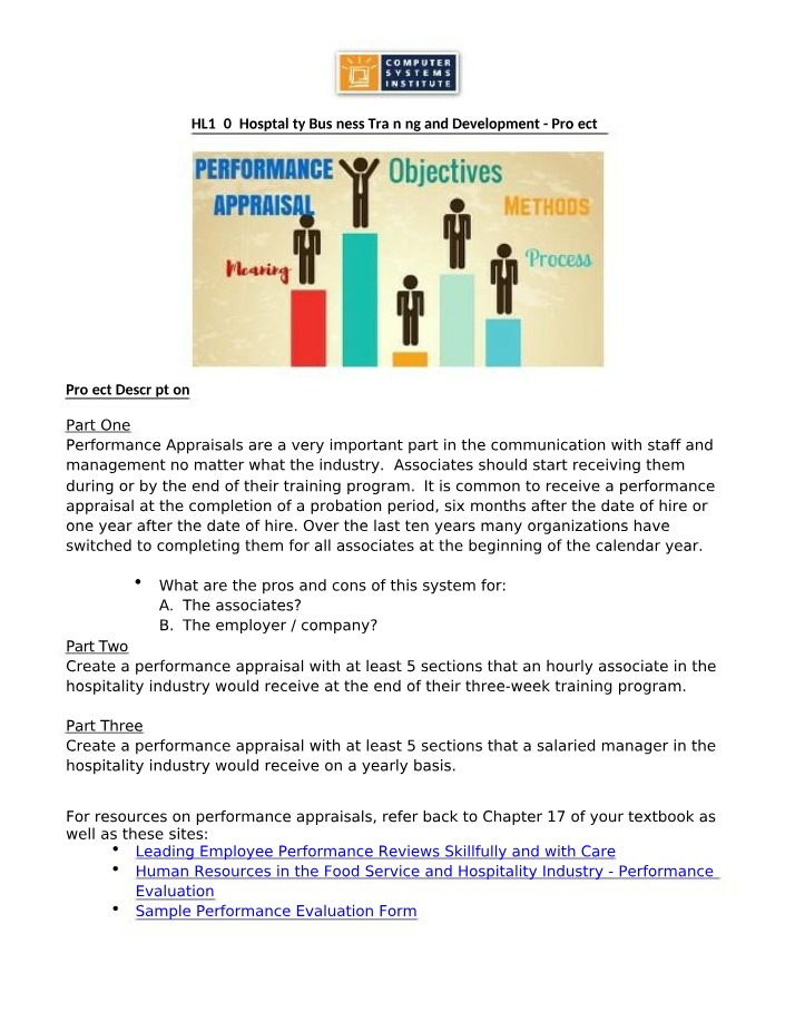 Performance Appraisals in Hospitality - Pros and Cons