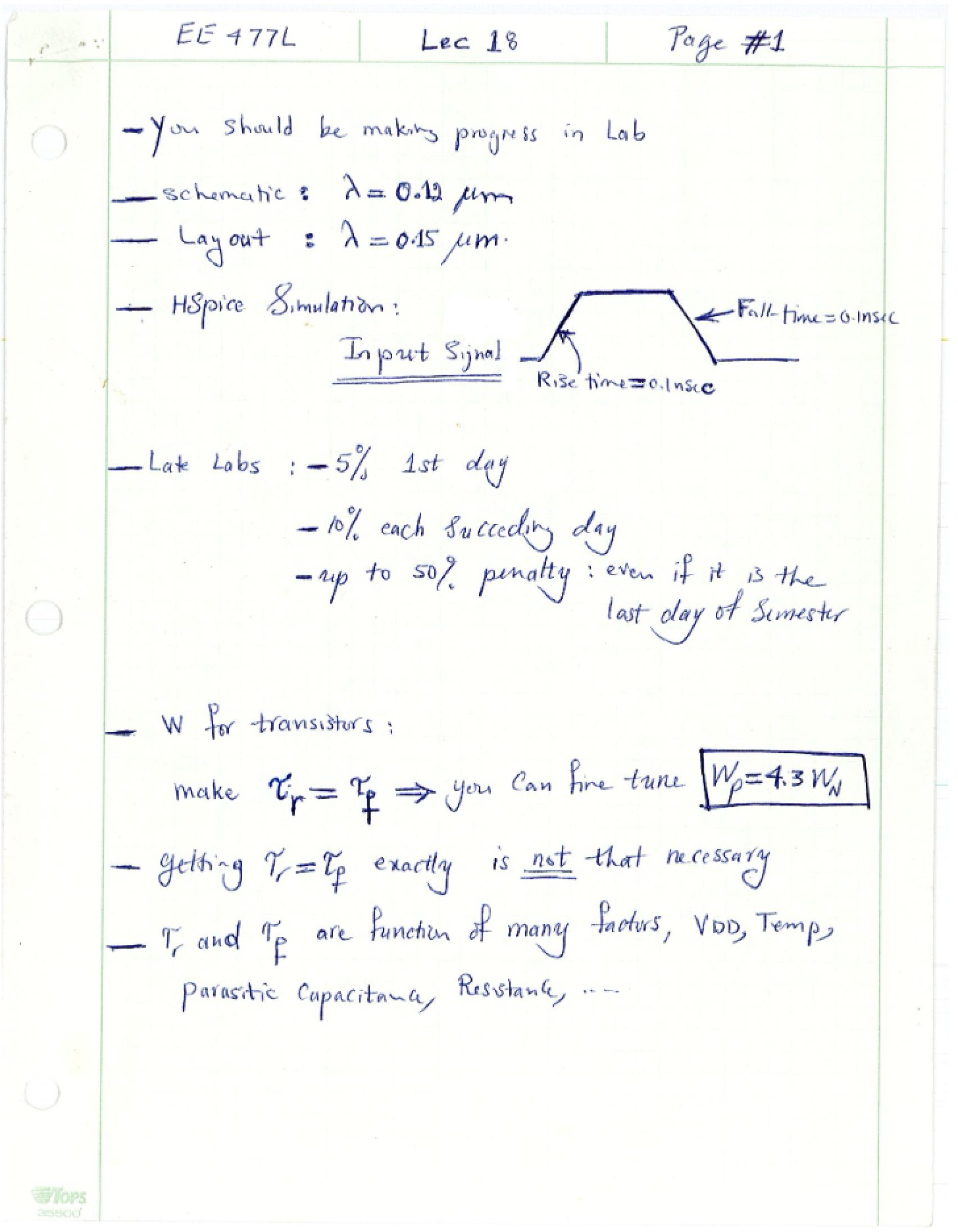 Networks and Critical Path Lecture 18