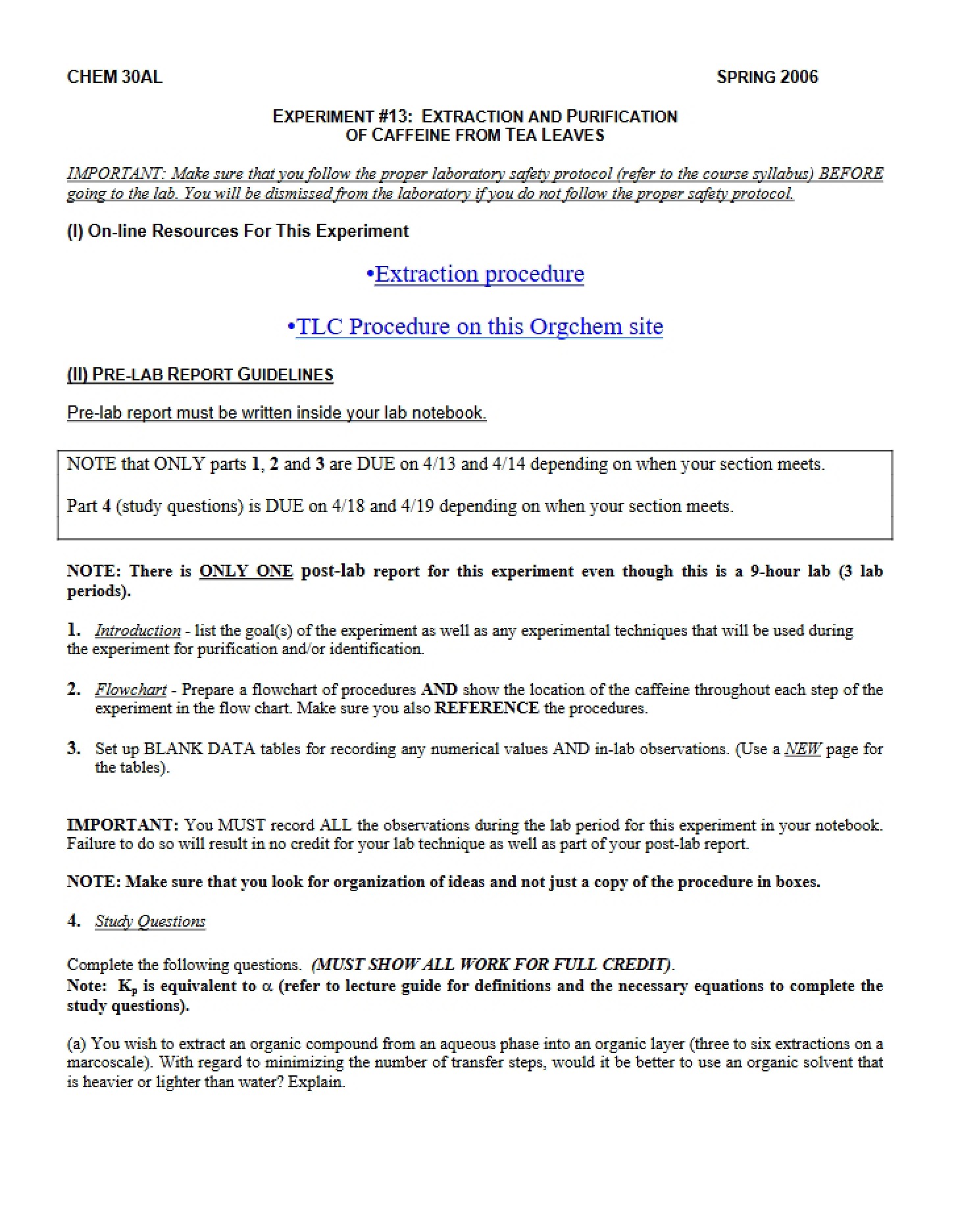 Report Guidelines