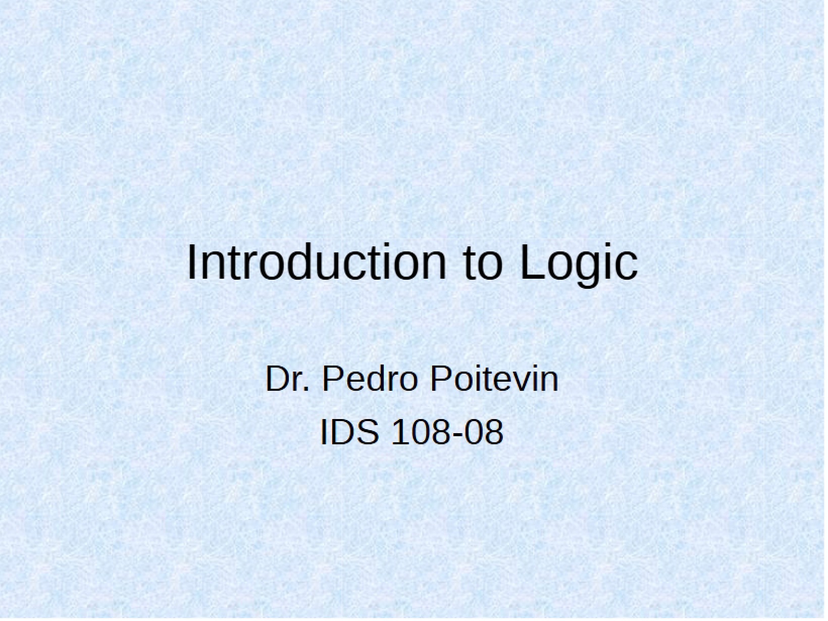 Logic Concepts