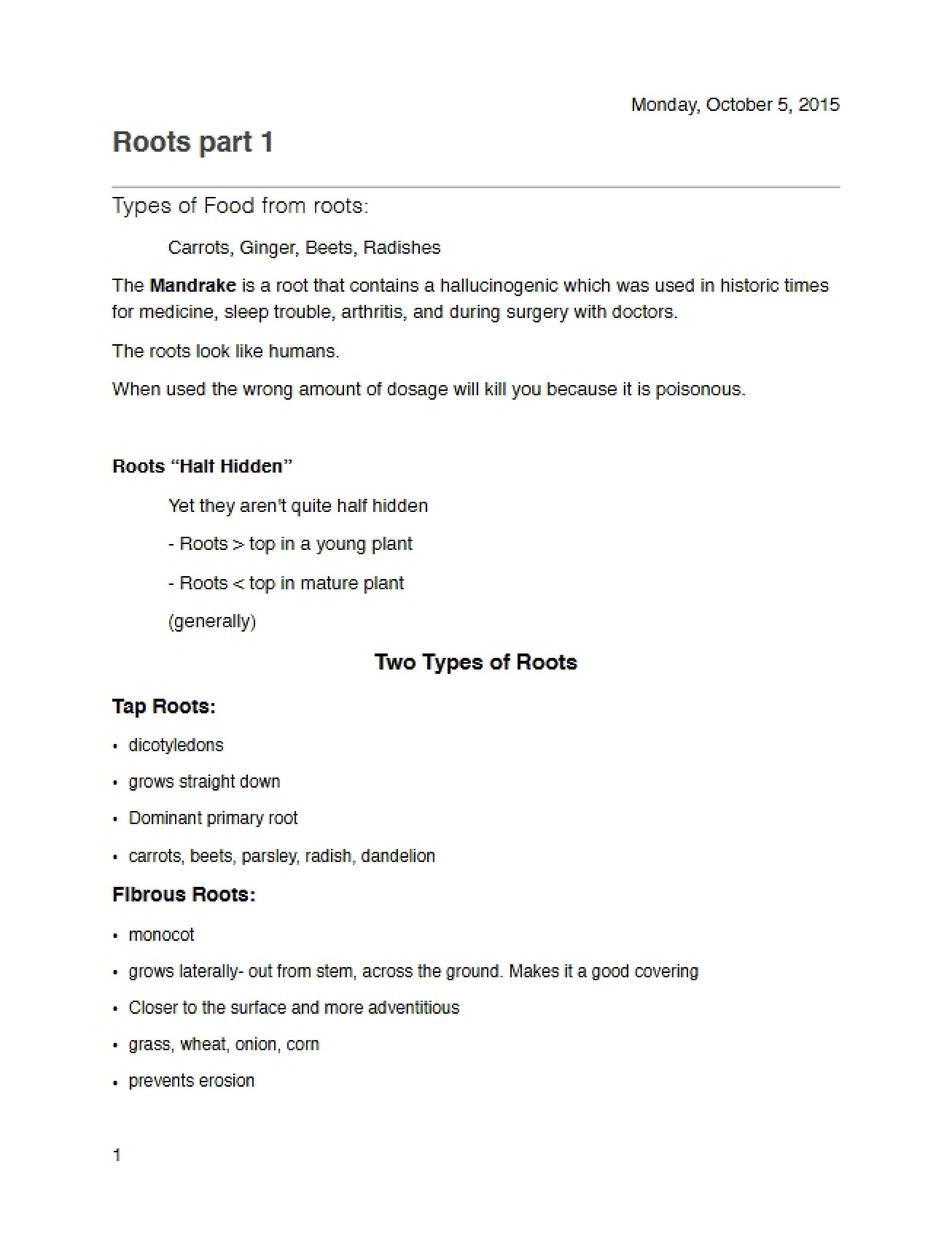 Root Systems