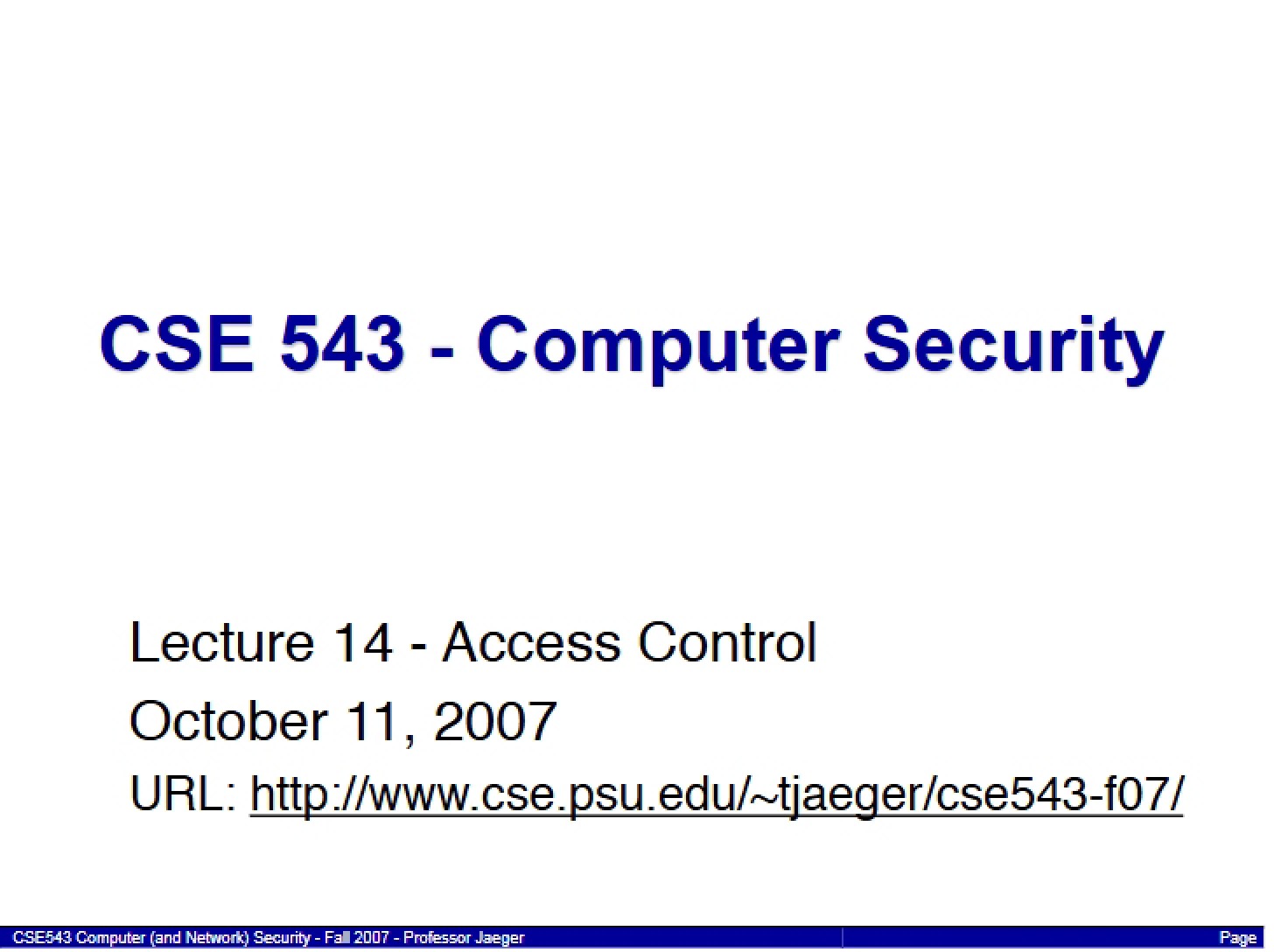 Controlling System Access