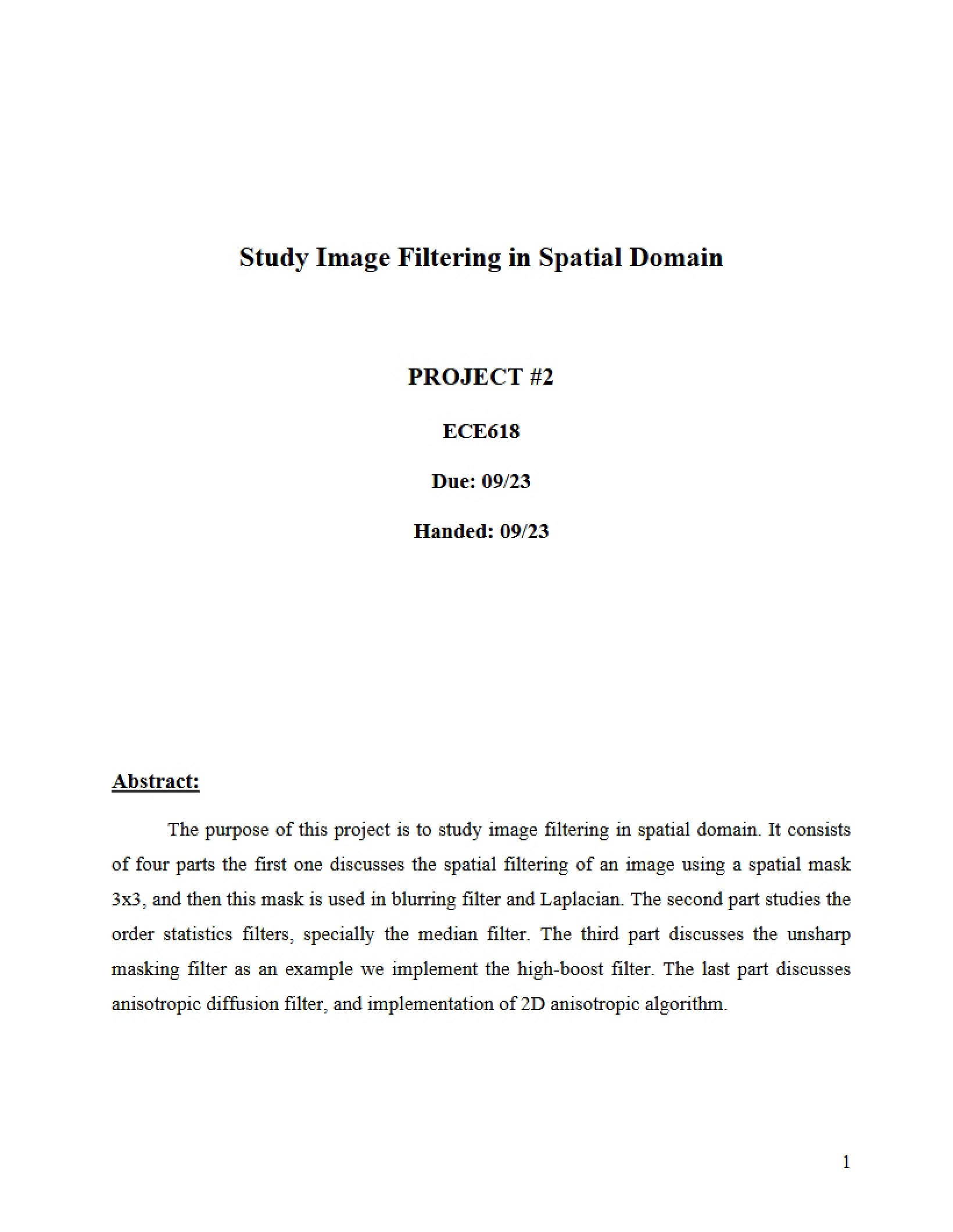 Digital Image Processing Notes
