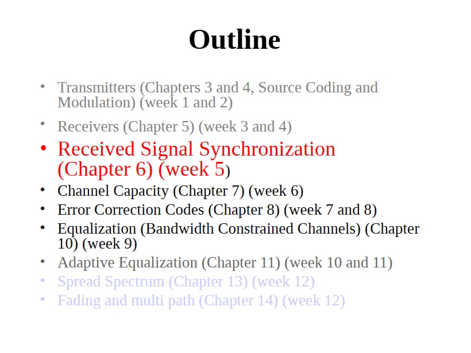 Course Structure