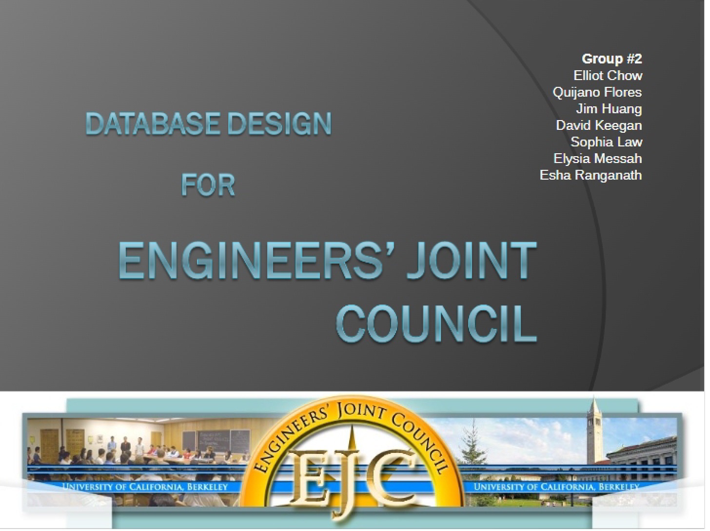Engineer's Joint Council Database Design