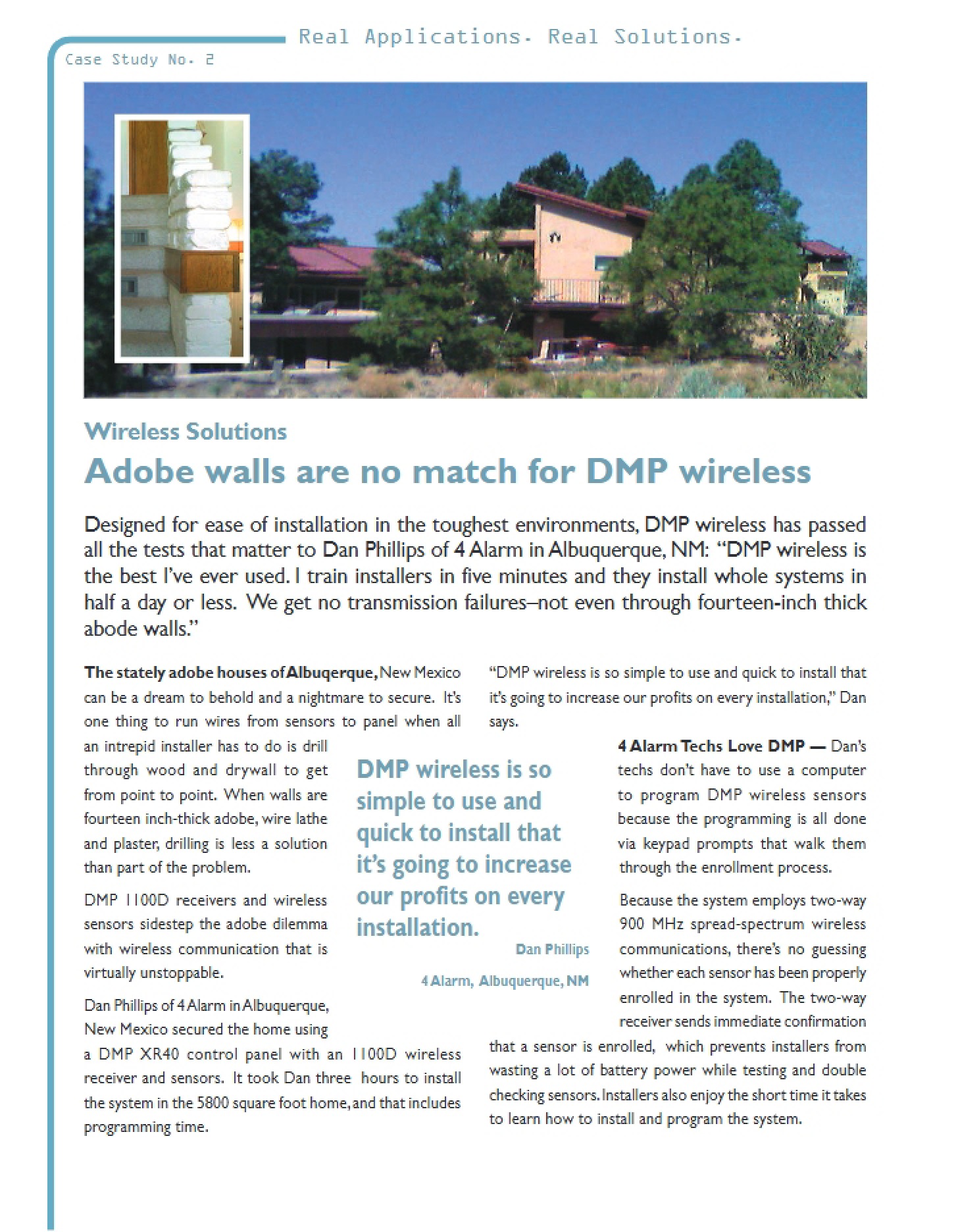 DMP Wireless vs Adobe Walls