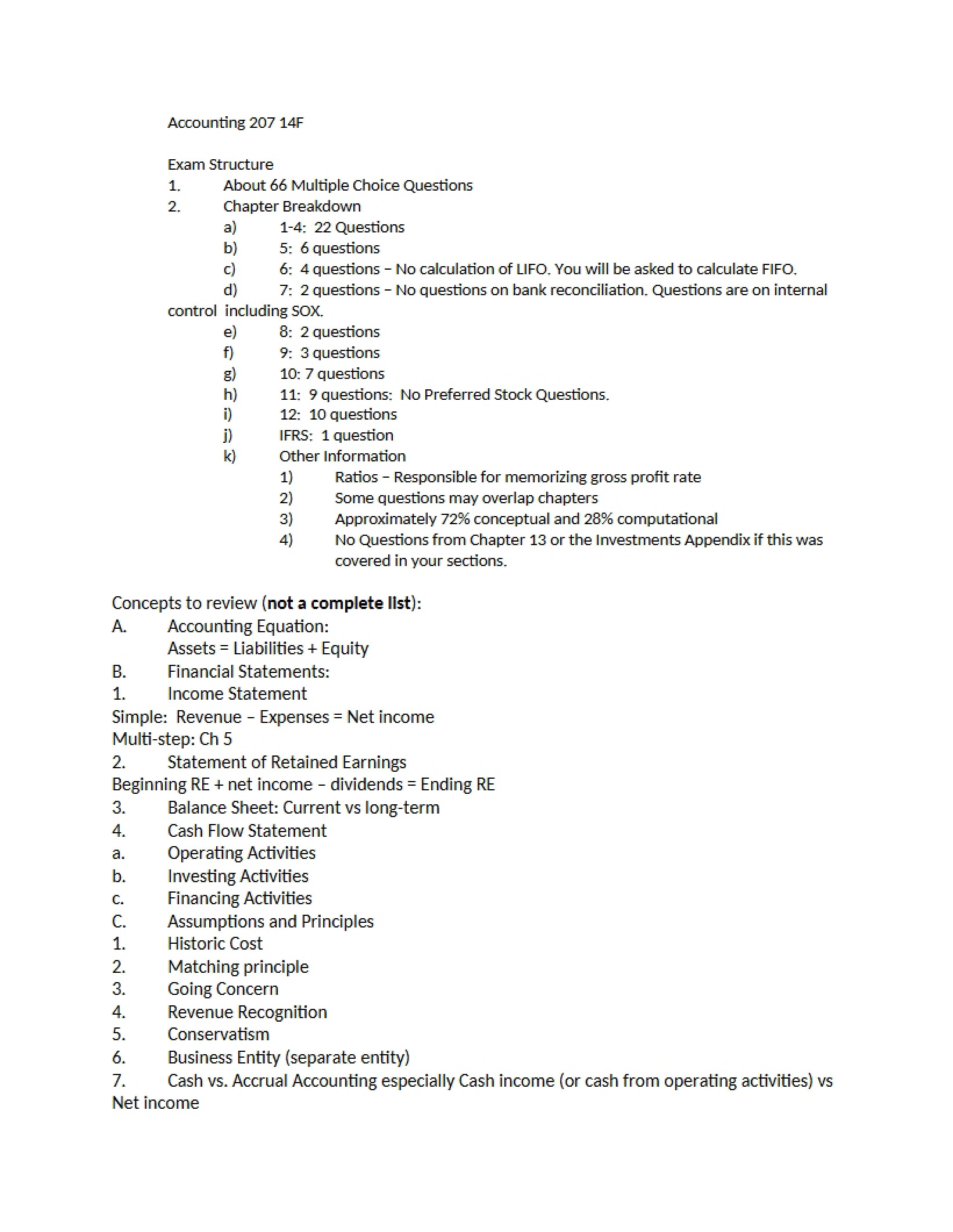Guide for Studying