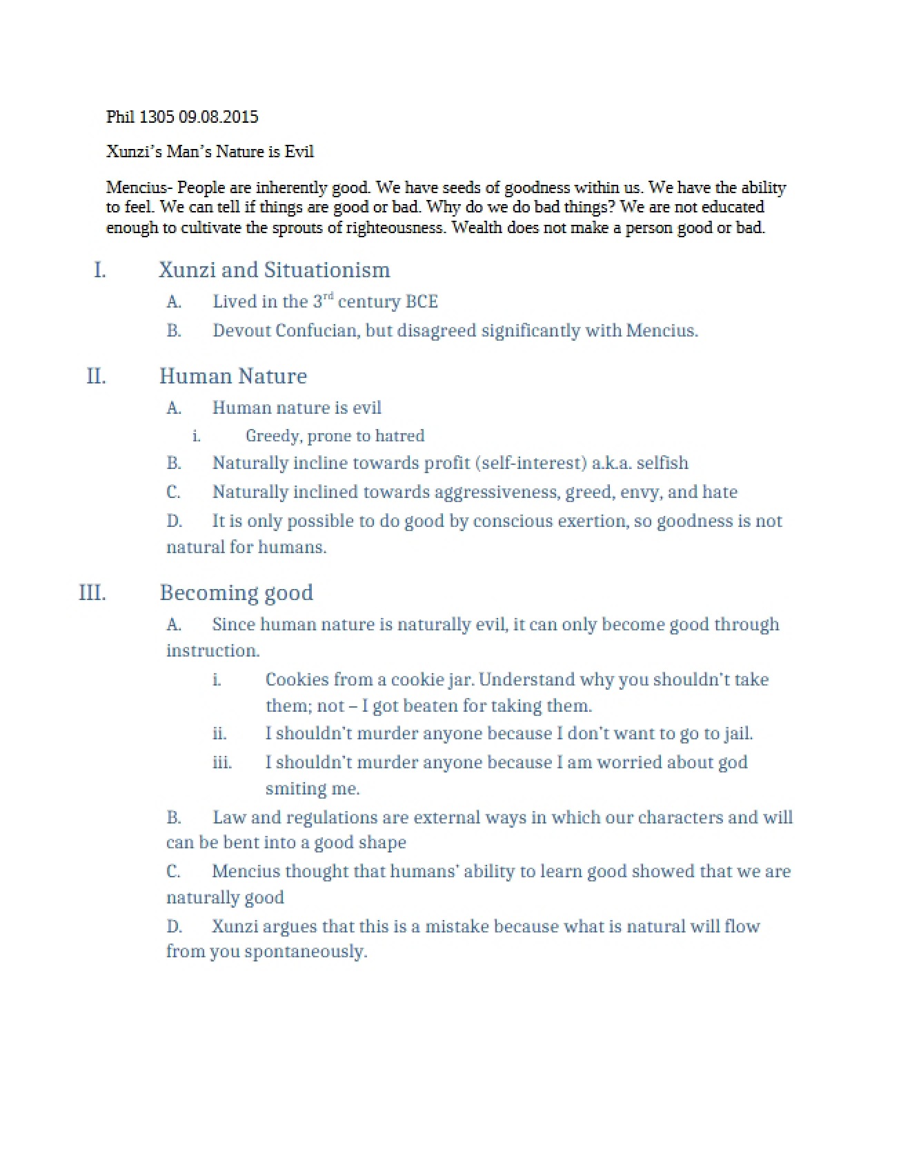 Ethics Lecture Notes