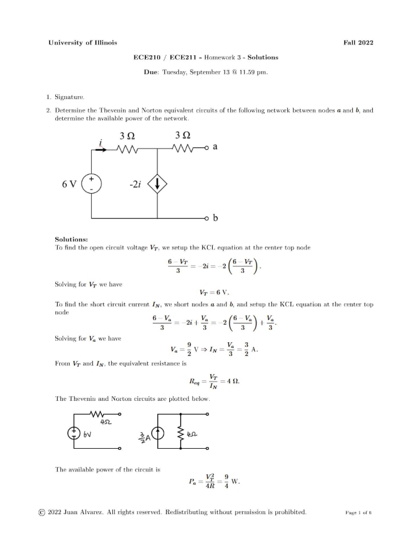 Homework 3 Answer Key
