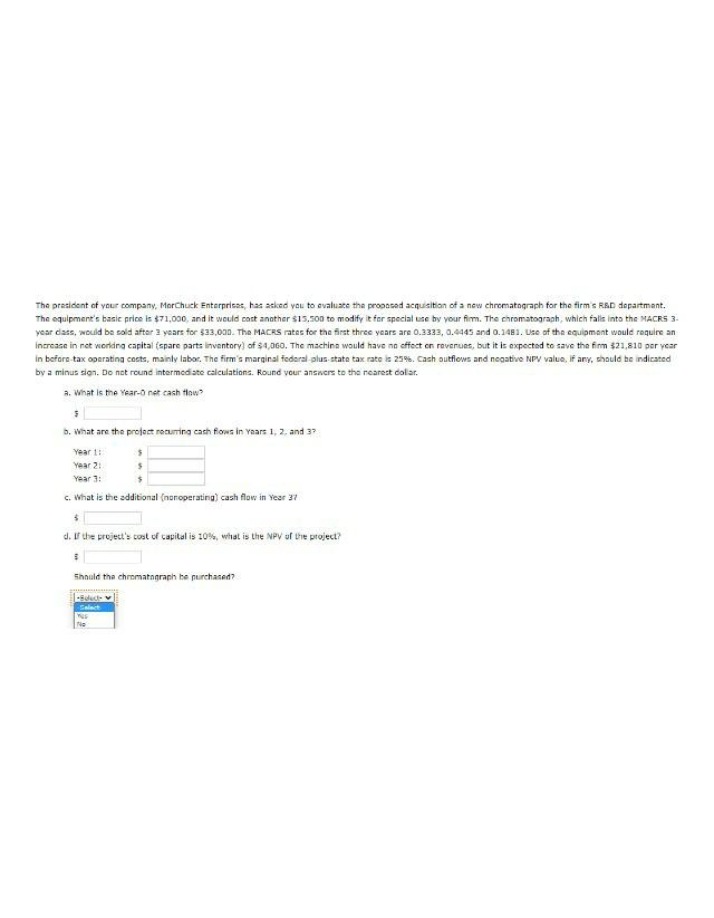 Financial Viability of Acquiring a New Chromatograph
