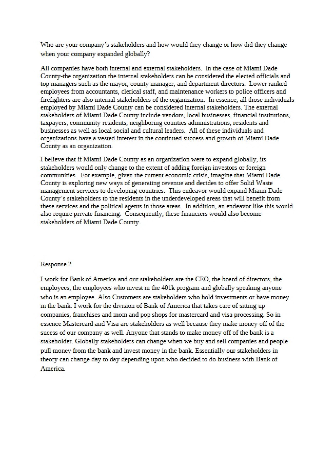 Identifying Corporate Stakeholders