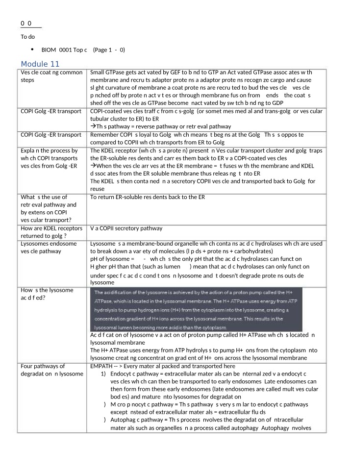 BIOM20001 Modules 11 & 12 Notes
