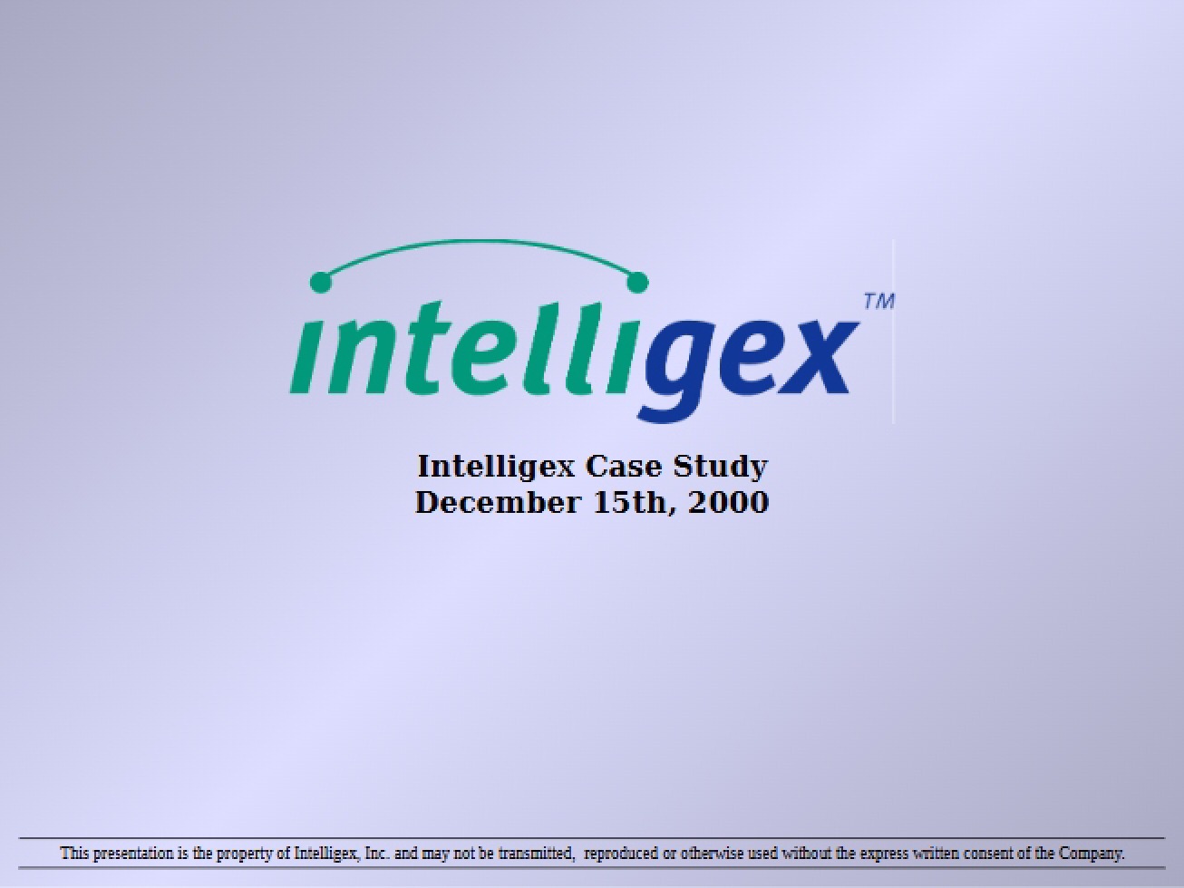 Case Study Intelligex