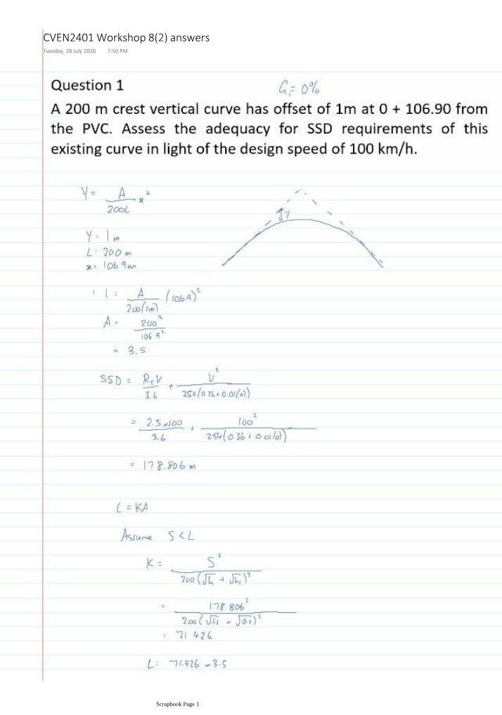 CVEN2401 Workshop 8 Answers
