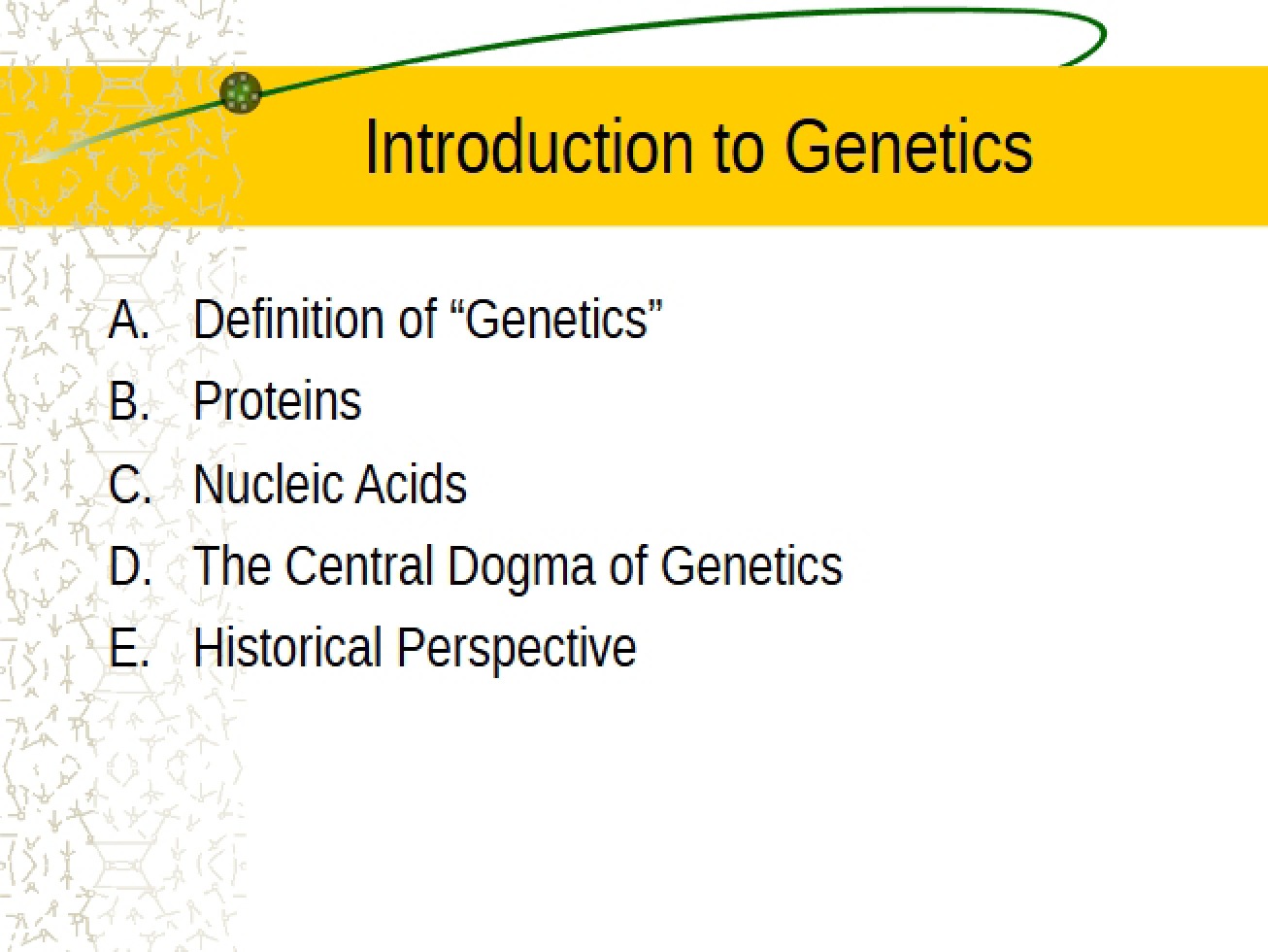 General Introduction to the Field of Genetics