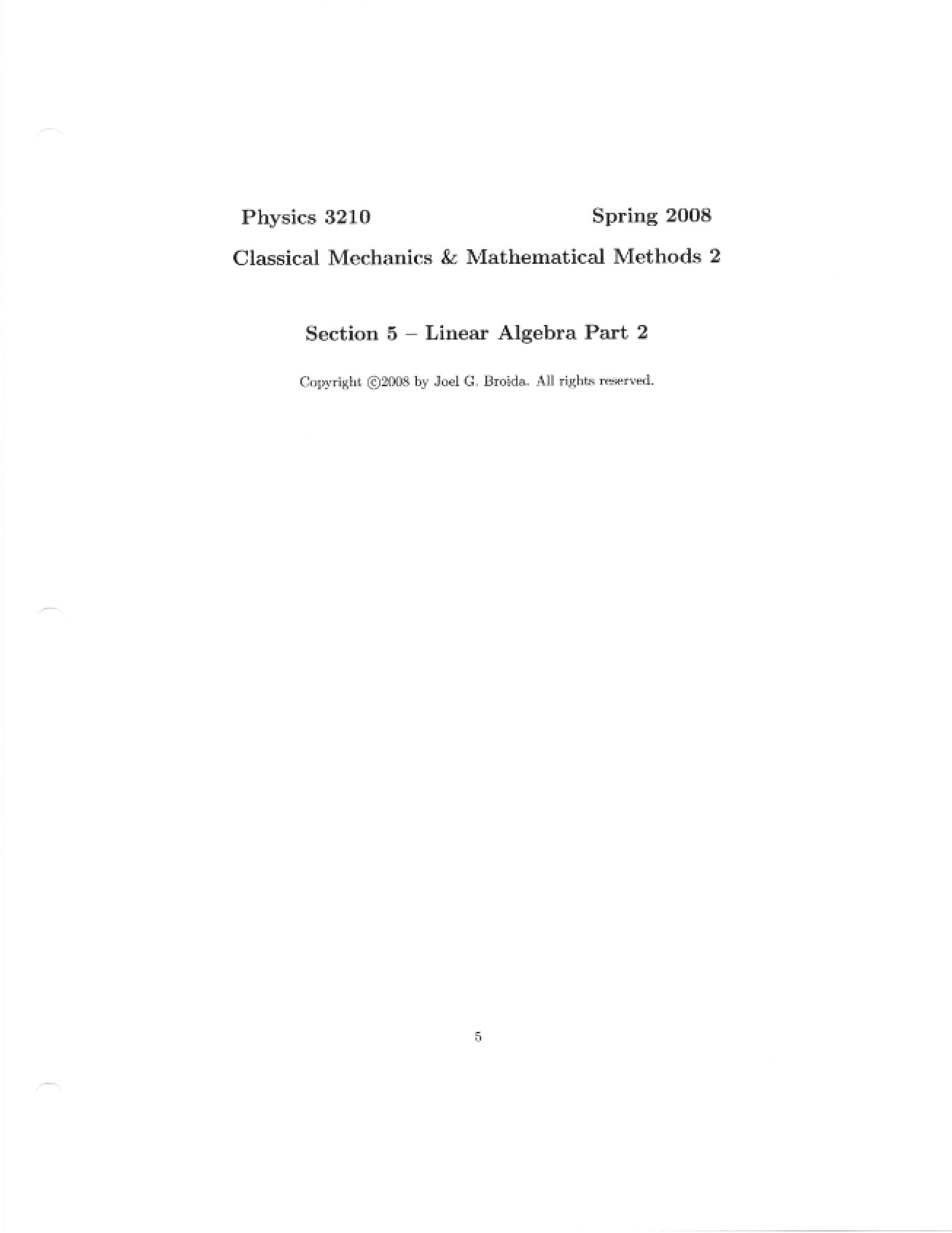 Linear Algebra Part 2