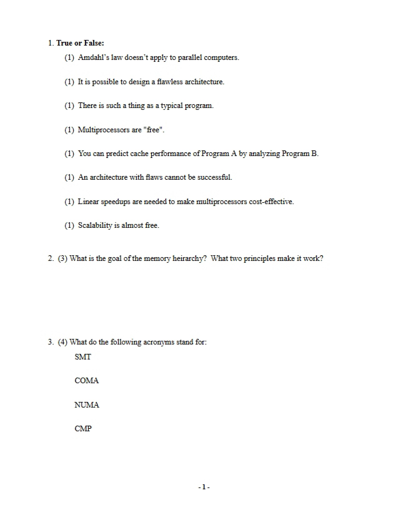 Second Midterm