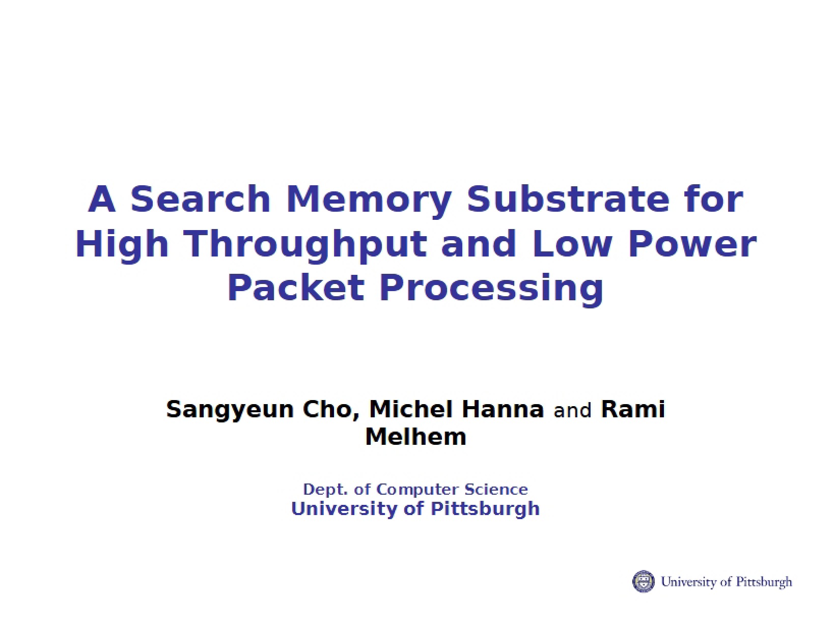 Substrate for Search Memory