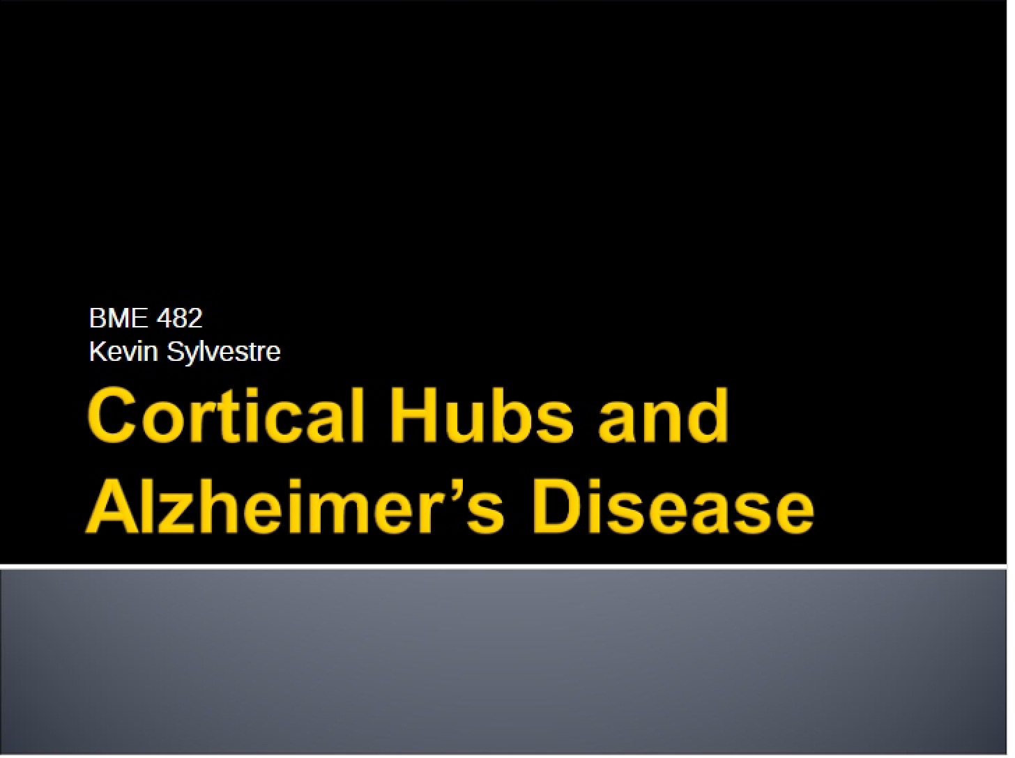 Alzheimer's Disease and Cortical Hubs