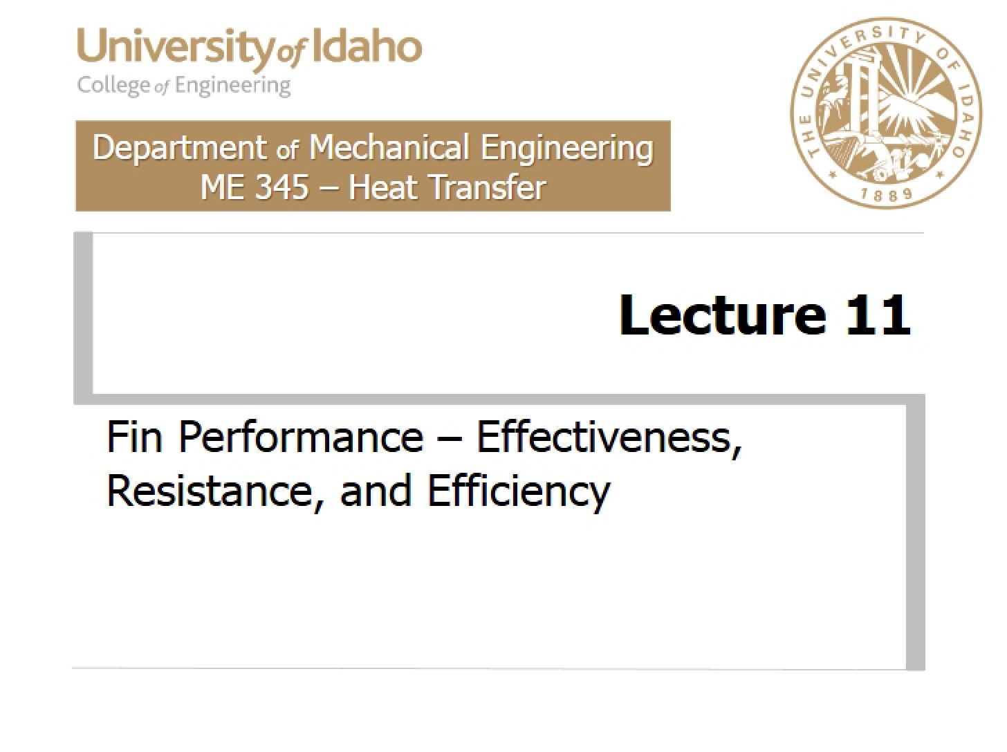 Performance of Fins (11P)