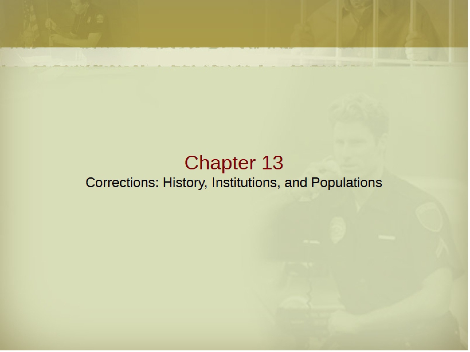 Correctional Systems
