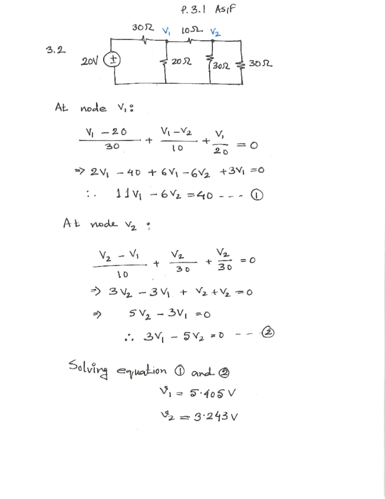 Solutions for Chapter Three