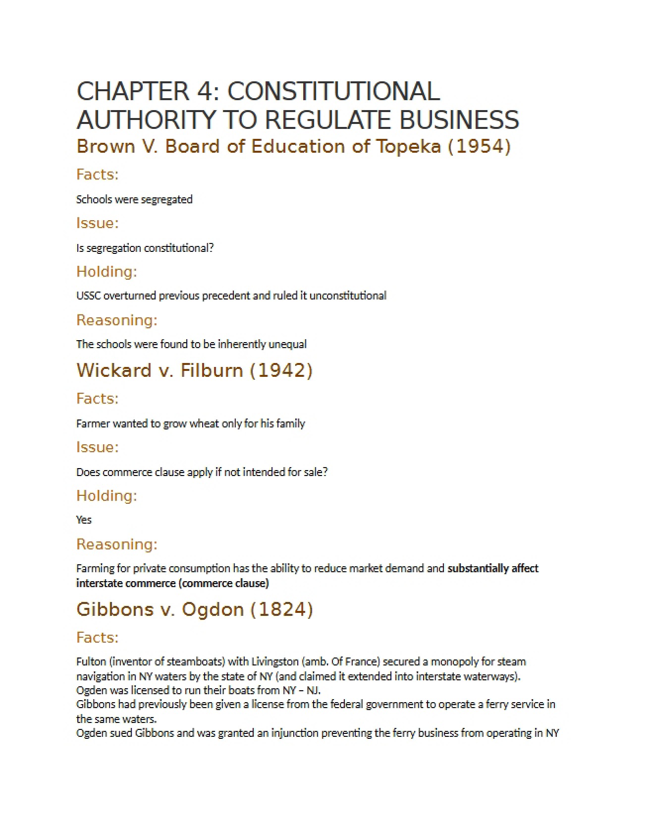 Legal Environment Business Case Studies