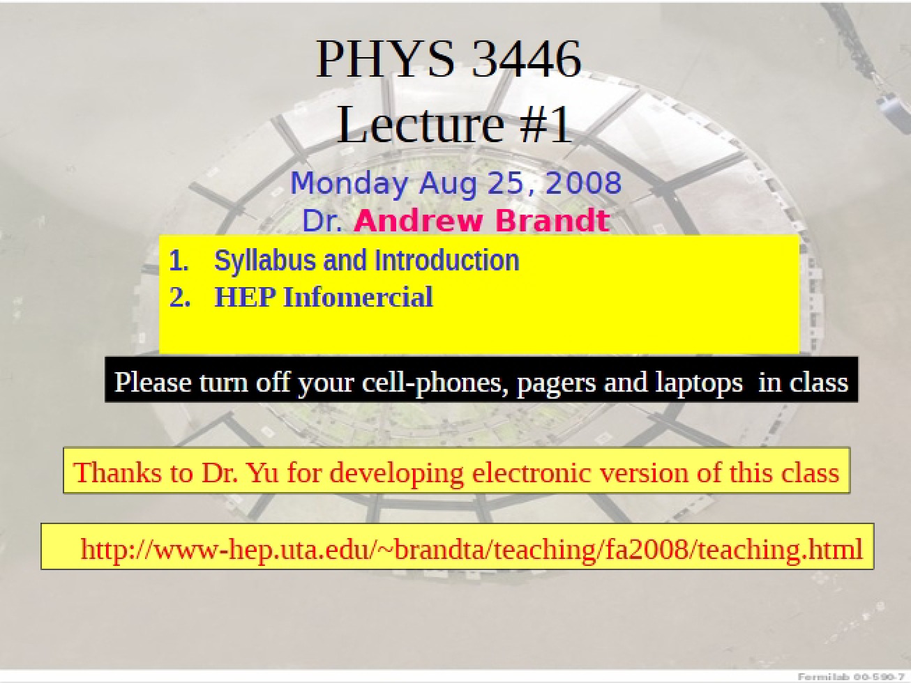Introduction and Syllabus for PHYS 3446