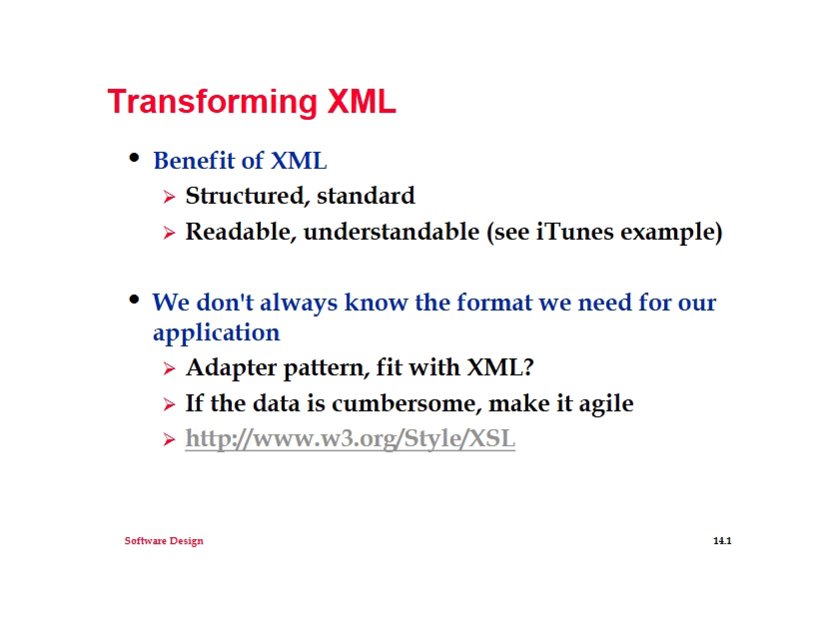 XML Transformation