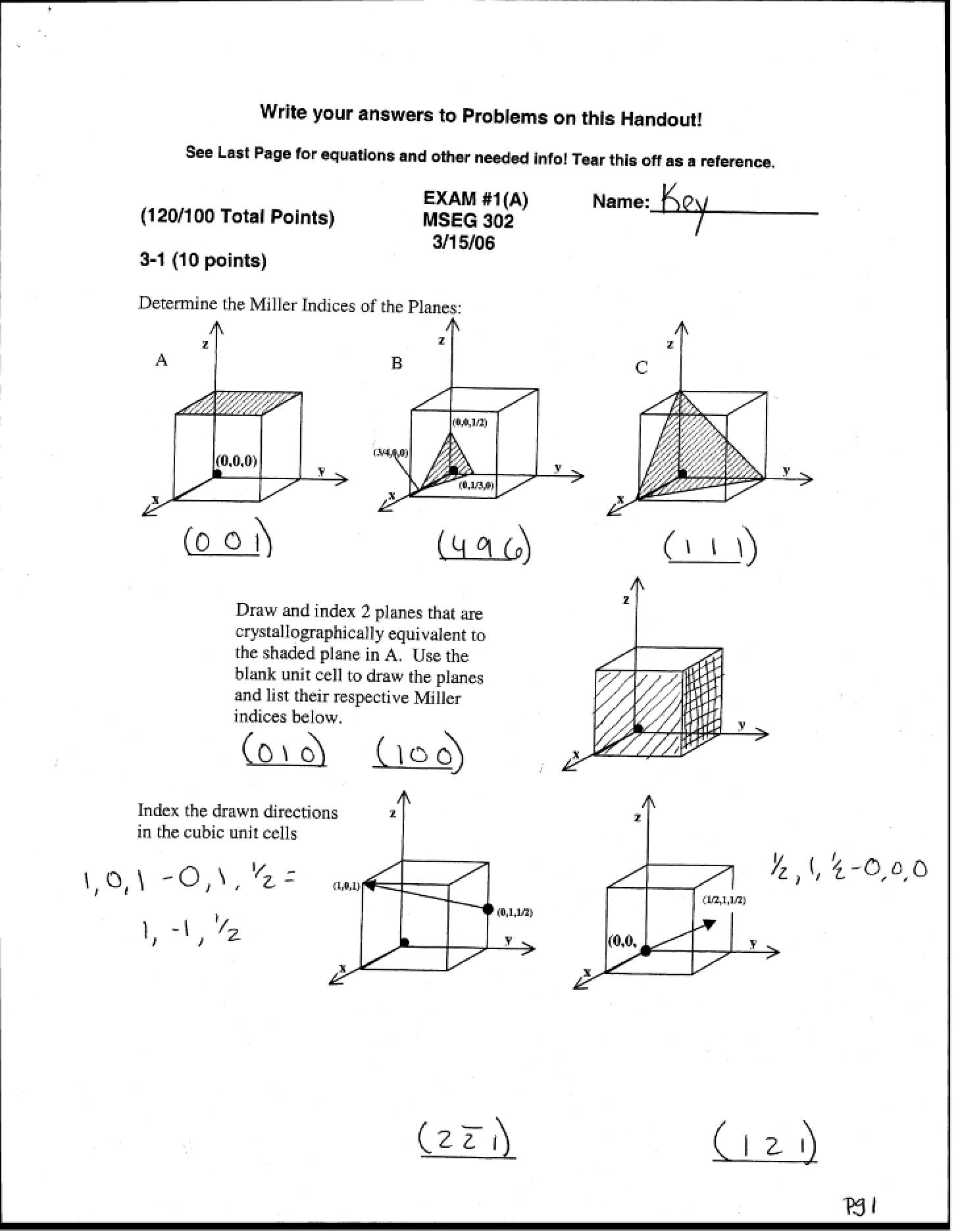 First Exam
