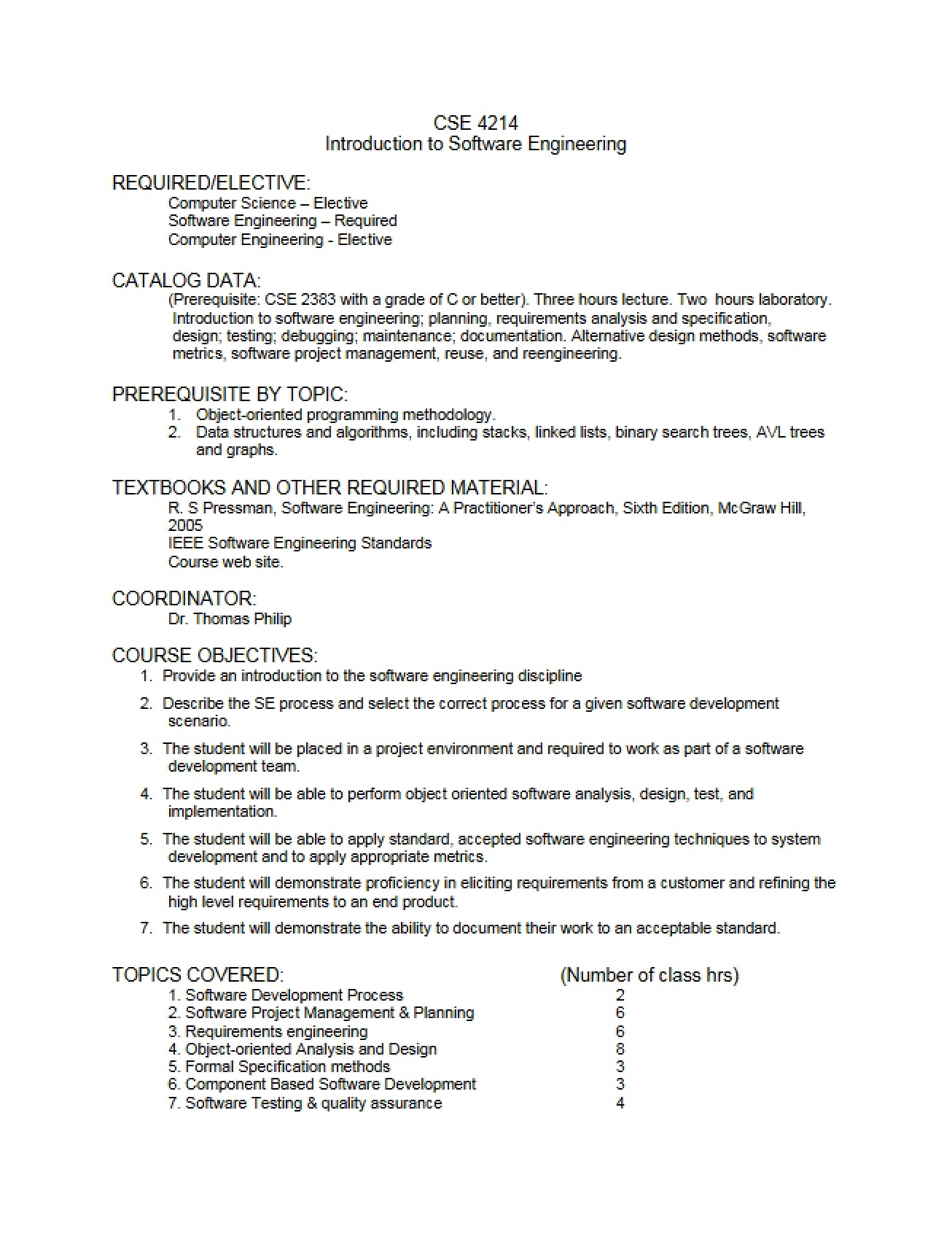 Software Engineering Intro