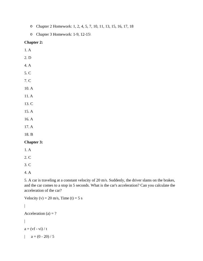 Homework 2 Problems