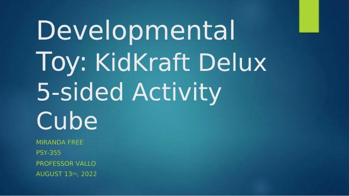 KidKraft Deluxe 5-Sided Activity Cube - Developmental Toy
