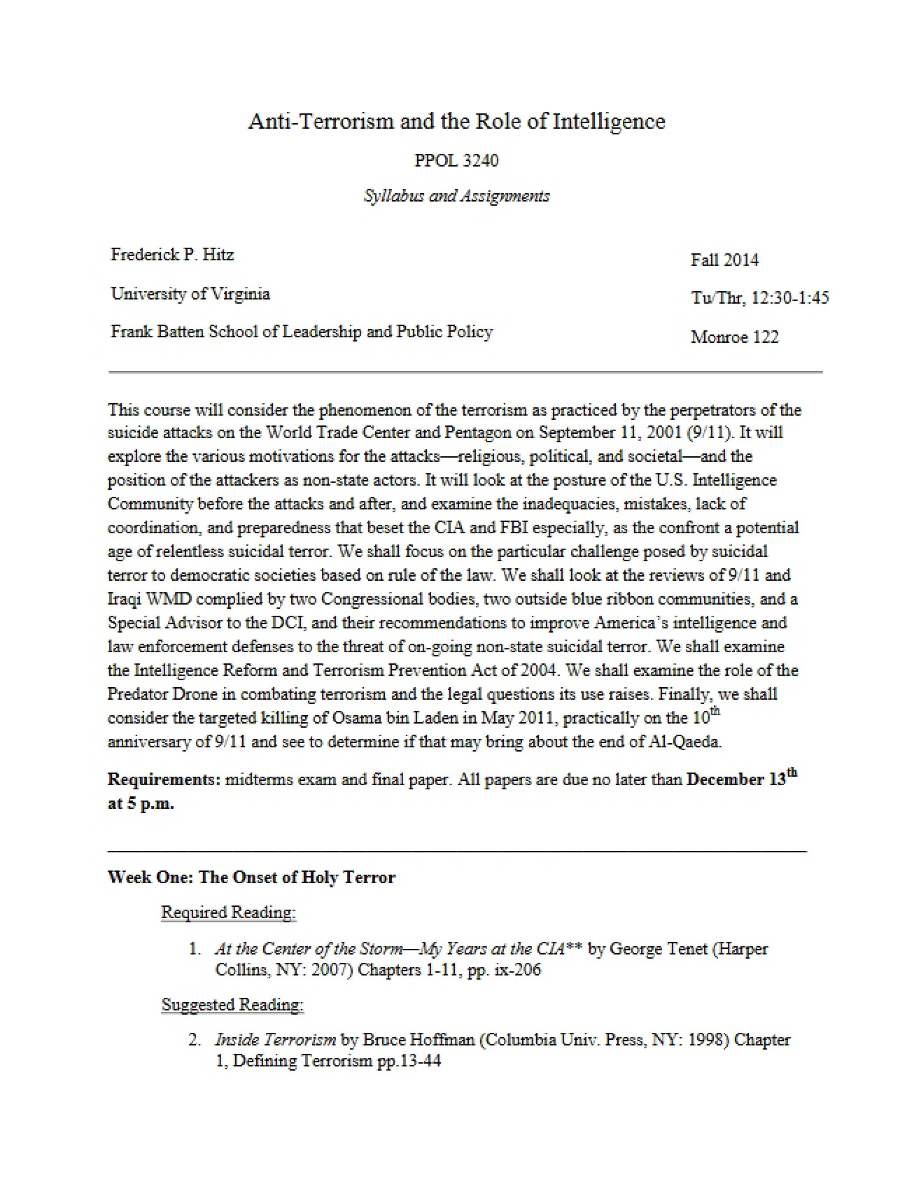 Course Outline