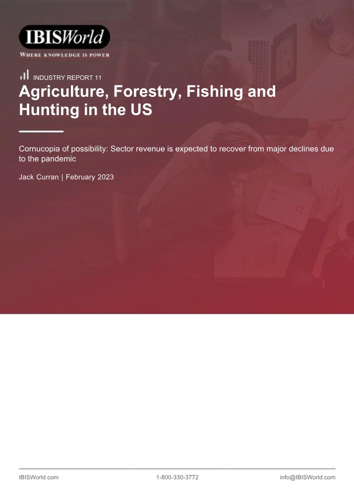 US Agriculture, Forestry, Fishing and Hunting