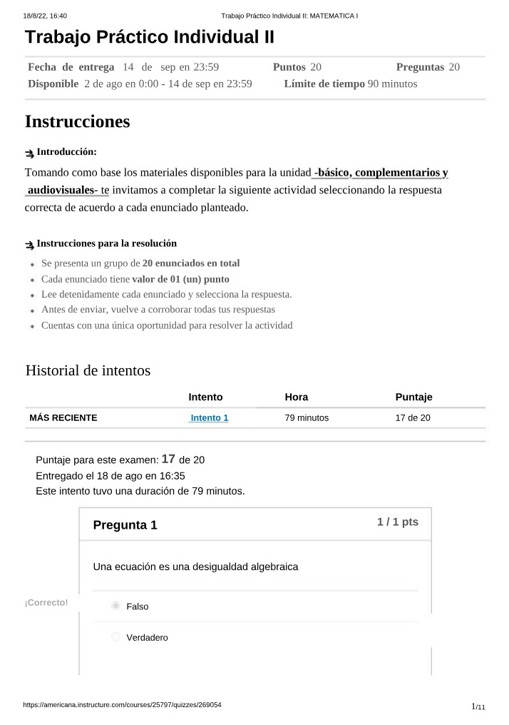 Trabajo Práctico II - Individual
