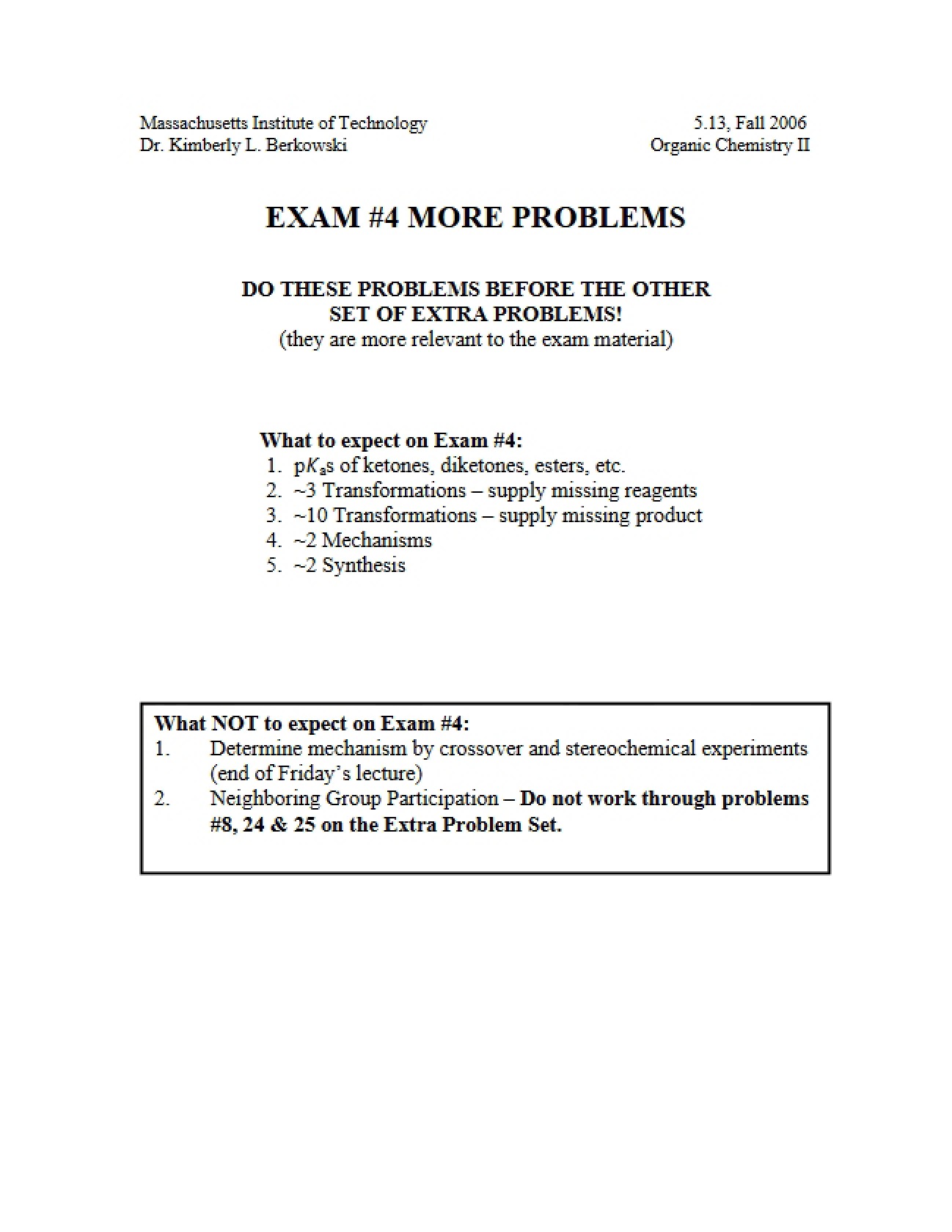 Course Overview: Organic Chemistry