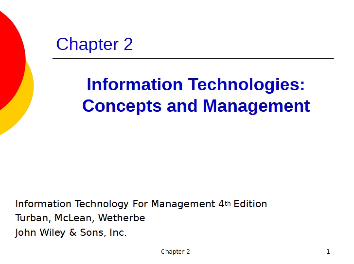 Information Technology Chapter 2